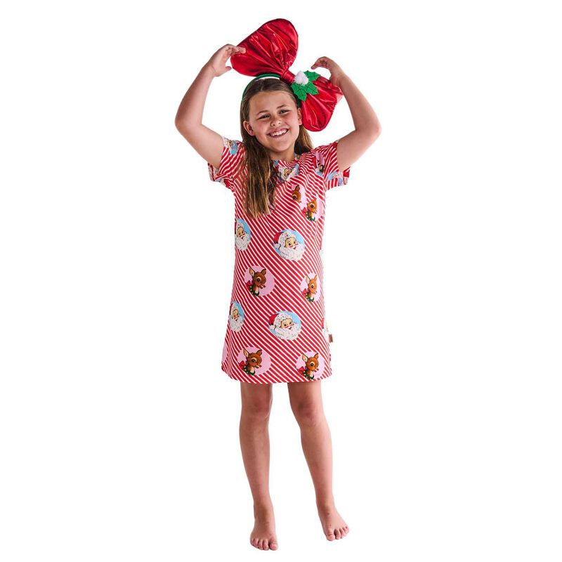Kip&Co I Love Christmas Spot Kids Organic Cotton Short Sleeve Nightie image number 0